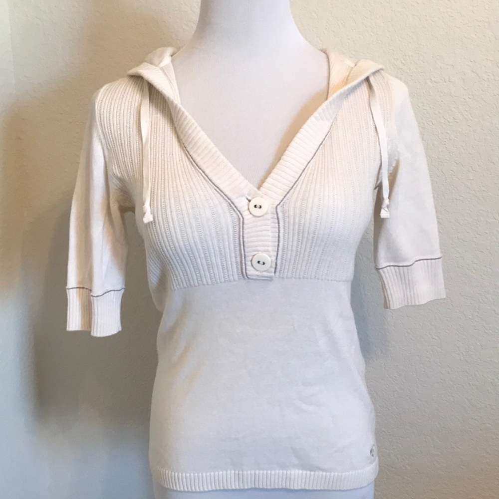 Hooded sweater top